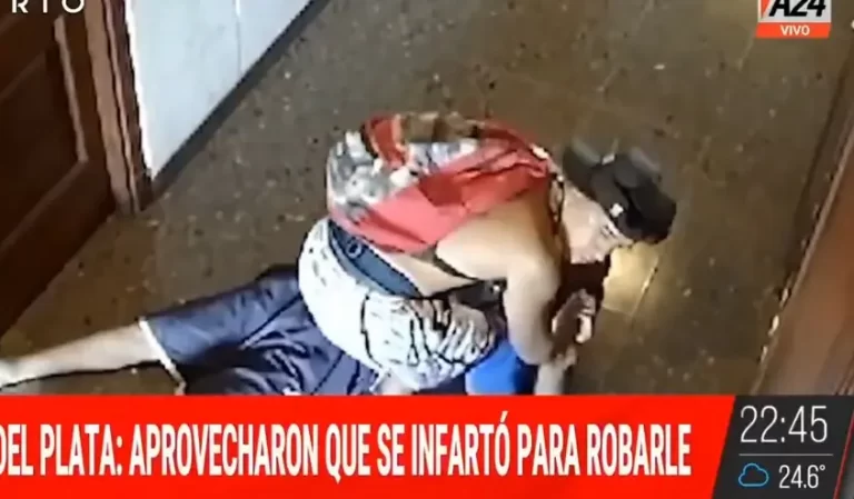 Un turista murió en el hall de un edificio y un hombre aprovechó para robarle y fugarse en Mar del Plata