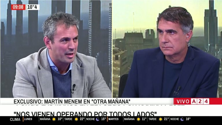 Martín Menem habló del escándalo de los audios: “Pongo las manos en el fuego por Lule y por Karina Milei”